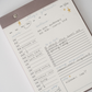 College Daily Planner Notepad