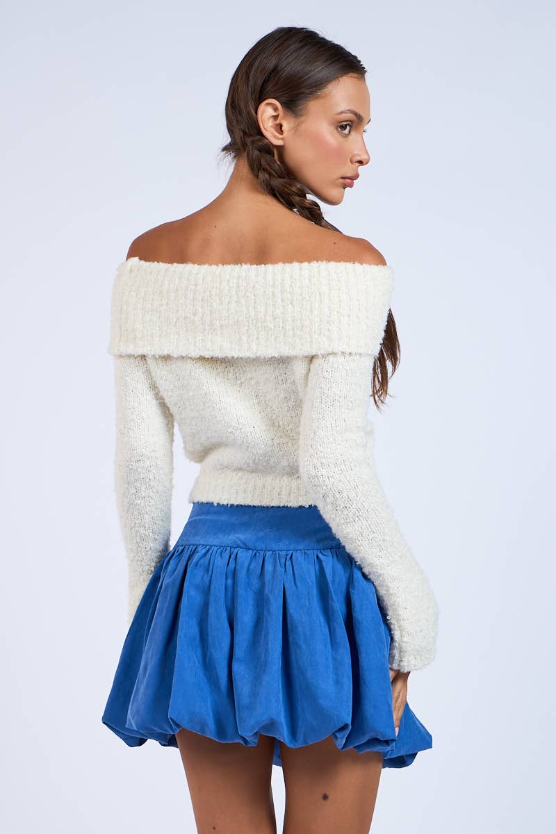 Overfold Knit Sweater