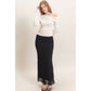 Textured Maxi Skirt
