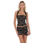 Lace Halter Top in Black