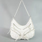 Multi Zipper Pocket Leather Hobo Bag