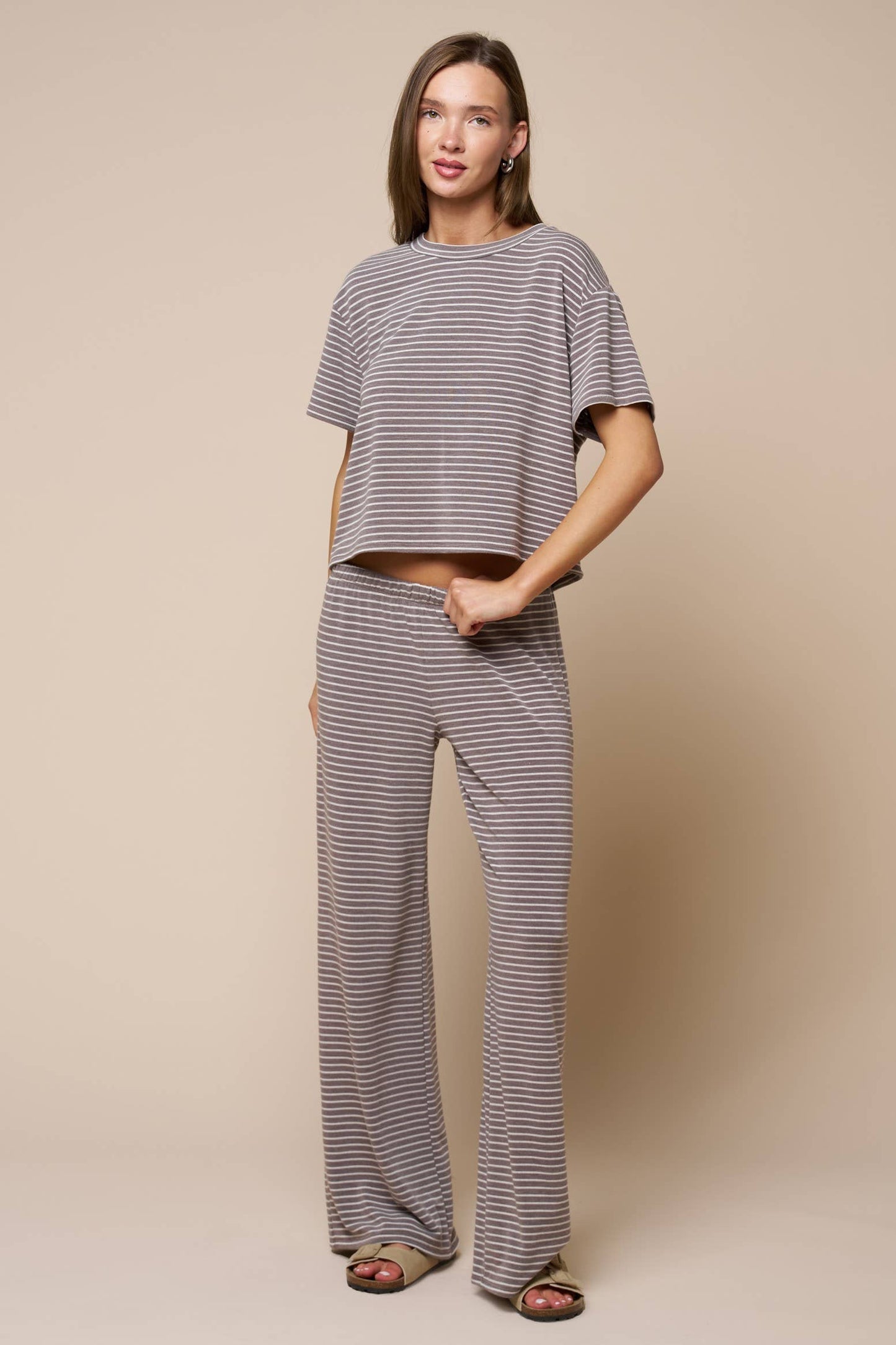 Boxy Stripe Short Sleeve Tee