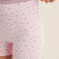 Ditsy Print Contrast Binding Biker Shorts