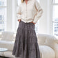 Tiered Gingham Skirt