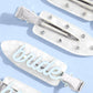 Something Blue Clips - 4 white acrylic hair clips