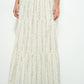 Cream Cottage maxi Skirt