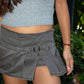 Sunny Denim Pleated Mini Skort
