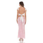 Sequin Maxi Skirt in Pink