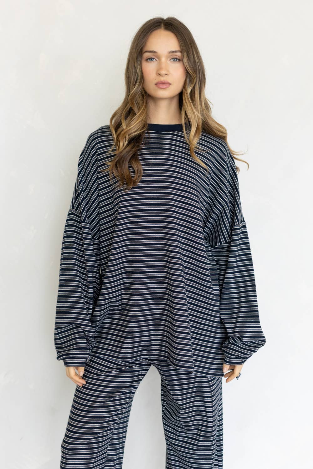Lorenze Stripe Top