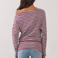 Off The Shoulder Stripe Top