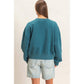 Star Patch Sleeve Sweatshirt