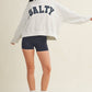 Salty Stars Oversized Mock Neck Sweatshirt