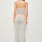 Pink Polka Dot Fold Over Pants