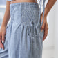 Striped Wide Leg Smocked Pants