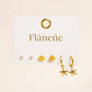 Cécile 18K Gold Non-Tarnish Star, Shell, Pearl Earring