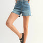 Medium Stretch Cut Off Fray Short