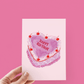 I Heart Birthdays Cake Greeting Card