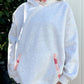Pearl Grey Gemma Patchwork Quilted Hoodie