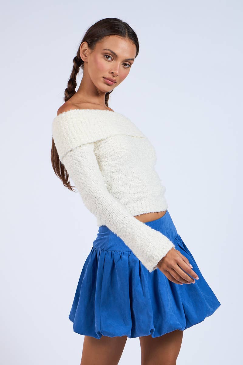 Overfold Knit Sweater