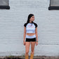 Black OSU Foldover Shorts