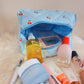 Blue Cherry Makeup Bag