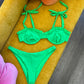 Green Floral Bikini