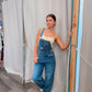 Medium Wash 90's Denim Twill Overalls