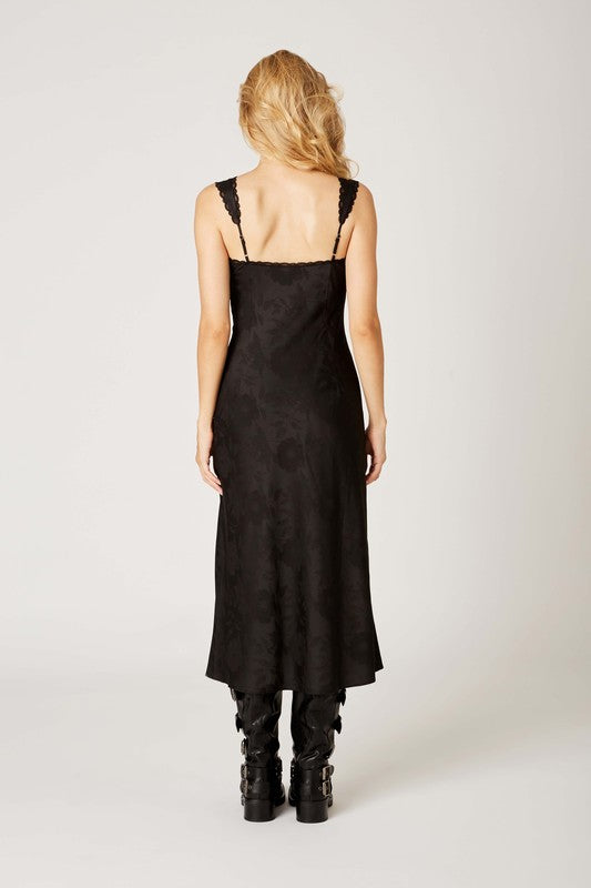 Lucy Satin Midi Dress