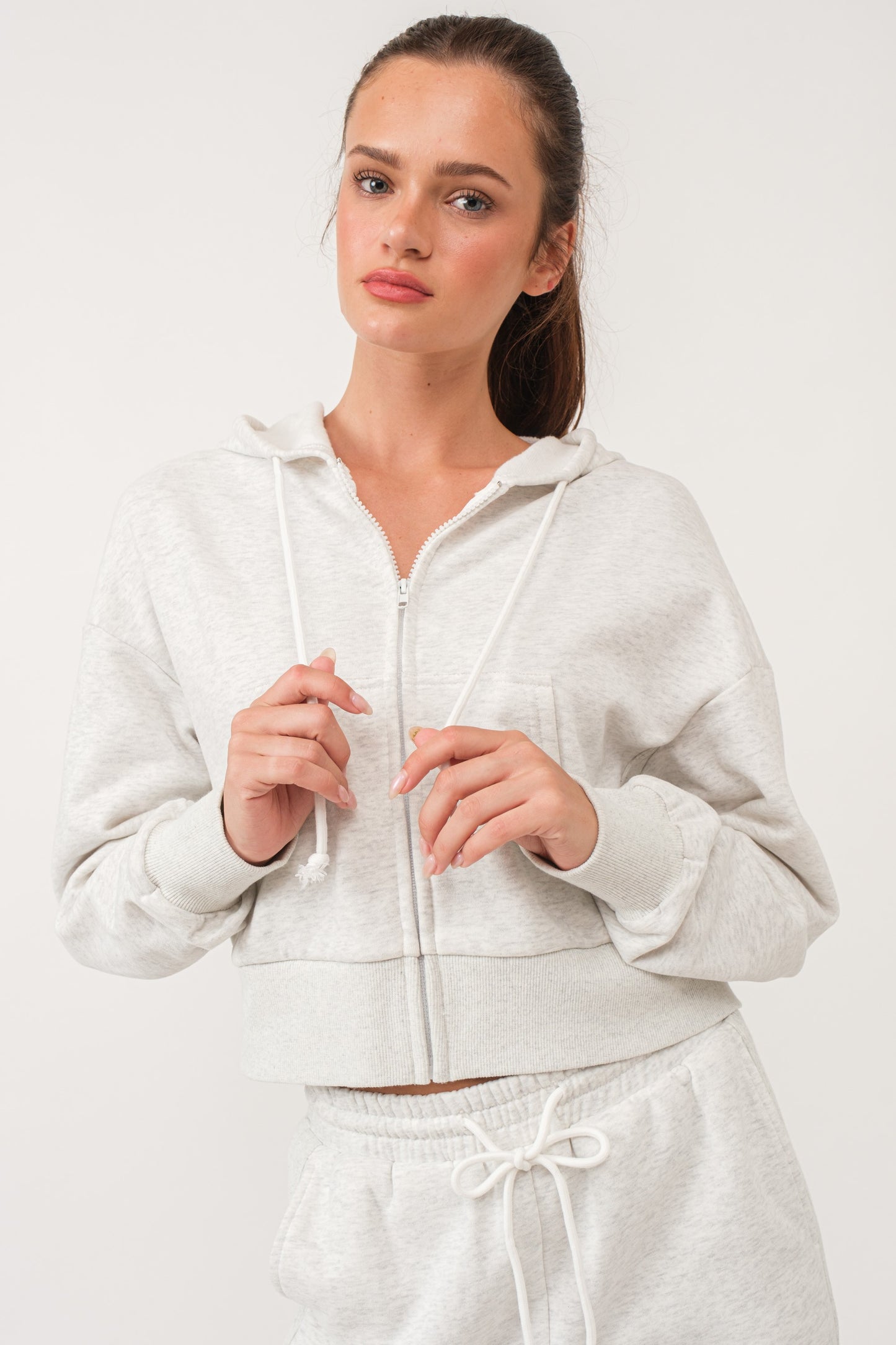 Zip-up Cropped