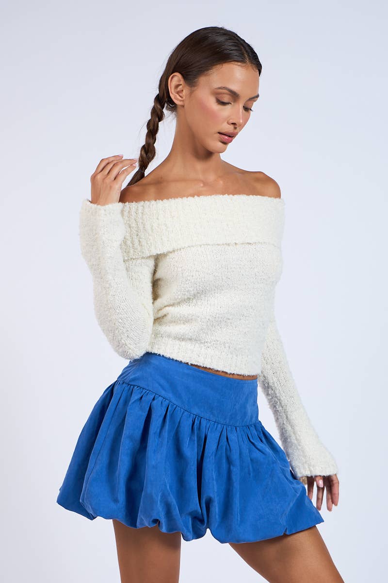 Overfold Knit Sweater