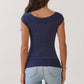 Polka Dot Boat neck Top