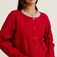 Round Neck Sweater Cardigan