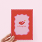 Birthday Babe Lipstick and Lit Candle Glam Greeting Card