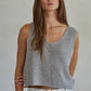 Knit Sweater V-Neck Vest