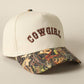 COWGIRL Embroidery Camo Two-Tone Cap