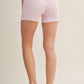 Ditsy Print Contrast Binding Biker Shorts