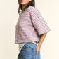 Multi Striped Cropped Soft Knit