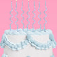 Pearl Blue Wavy Cake Candles – 10 Count | Birthday Party