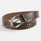 Studded Star Vegan Leather Belt