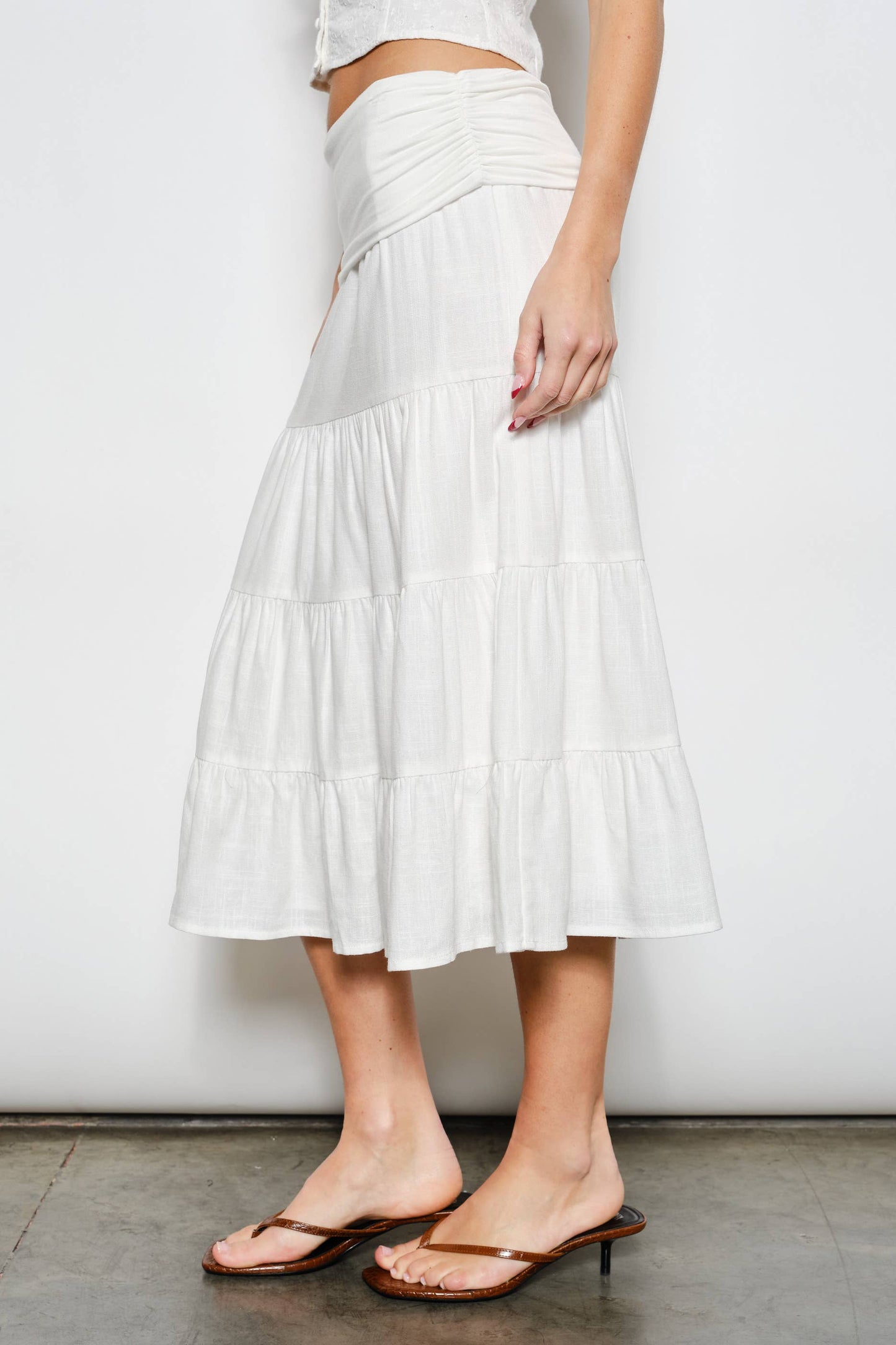 Regan Fold Over Skirt Midi