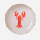 Ceramic Bowl with Hand-painted Lobster-Serving Bowl-8″