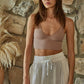 Seamless Ribbed Spaghetti Strap Brami