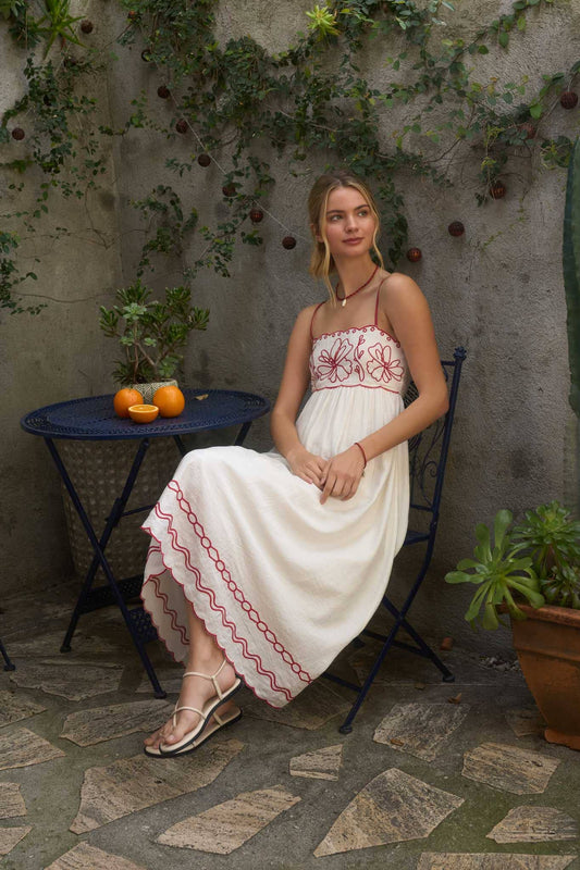 Floral Embrodiary Dress
