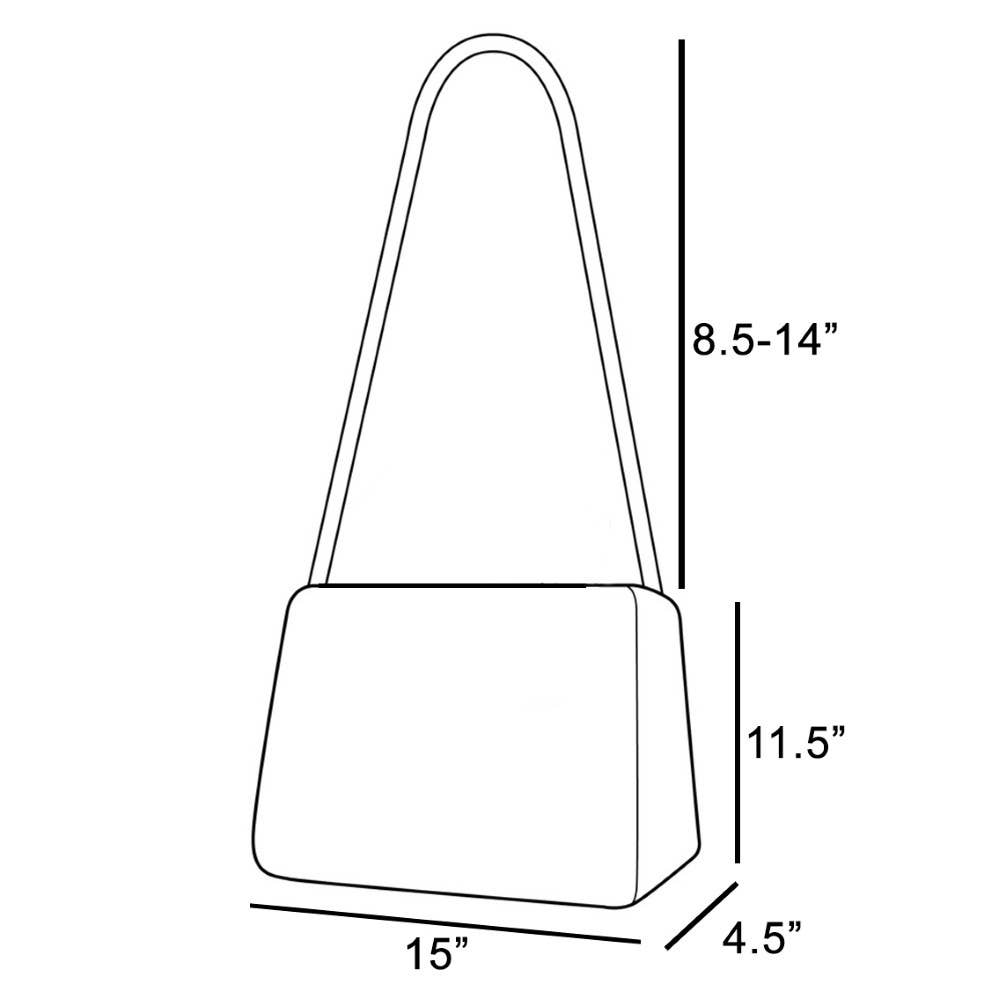 Multi Zipper Pocket Leather Hobo Bag