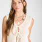 Crochet Knit Front Tie