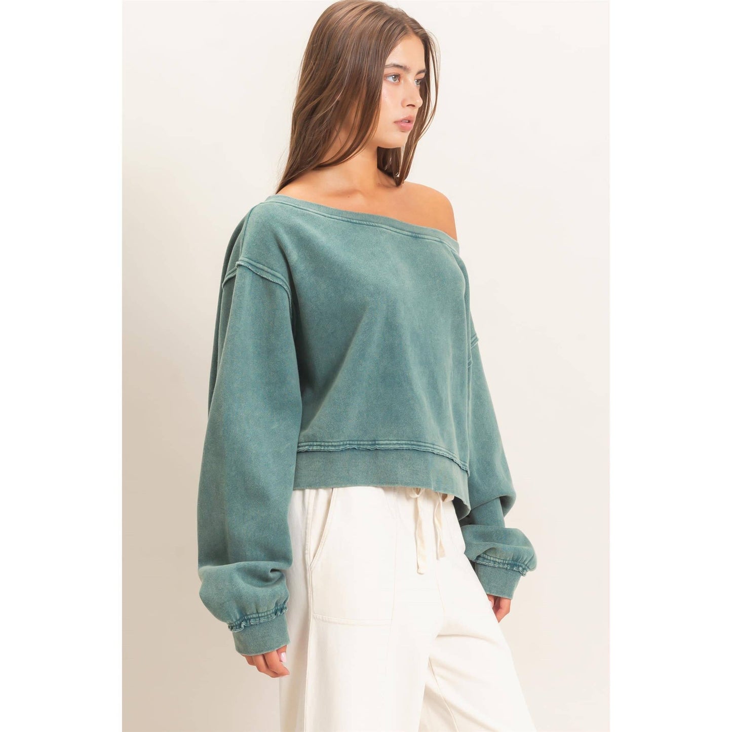 Off The Shoulder Sweatshirt