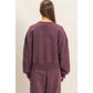 Star Patch Sleeve Sweatshirt