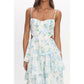 Spaghetti Strap Floral Tiered Dress