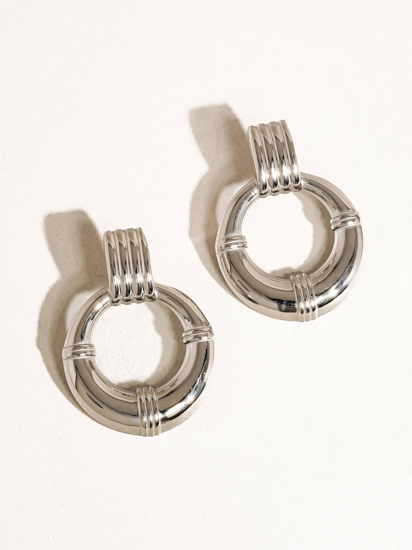 Siya 18K Gold Non-Tarnish Statement Hoop Earring