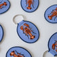 Lobster Embroidered Keychain